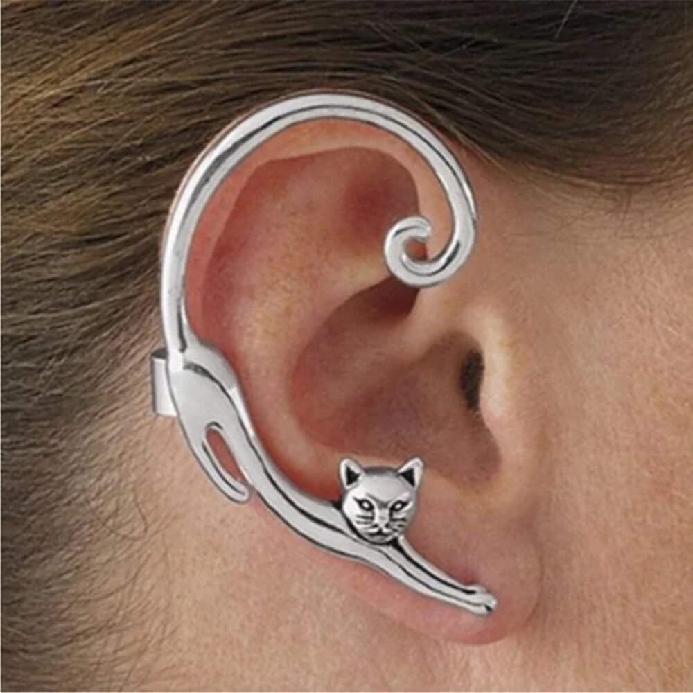 NEW "Puuurfect" Cat Wrap Earring - Picture 1 of 10